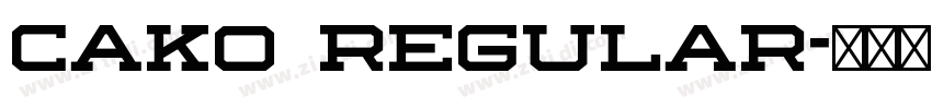 Cako Regular字体转换
